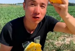 吃瓜的样子真好,品味生活真谛